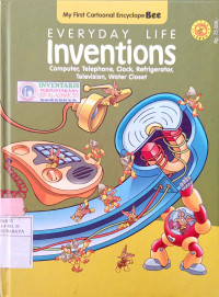 Image of Everyday life inventions : computer; telephone; clock; refrigerator; television; water closet