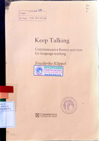 Image of Keep talking : communicative fluency activities for language teaching